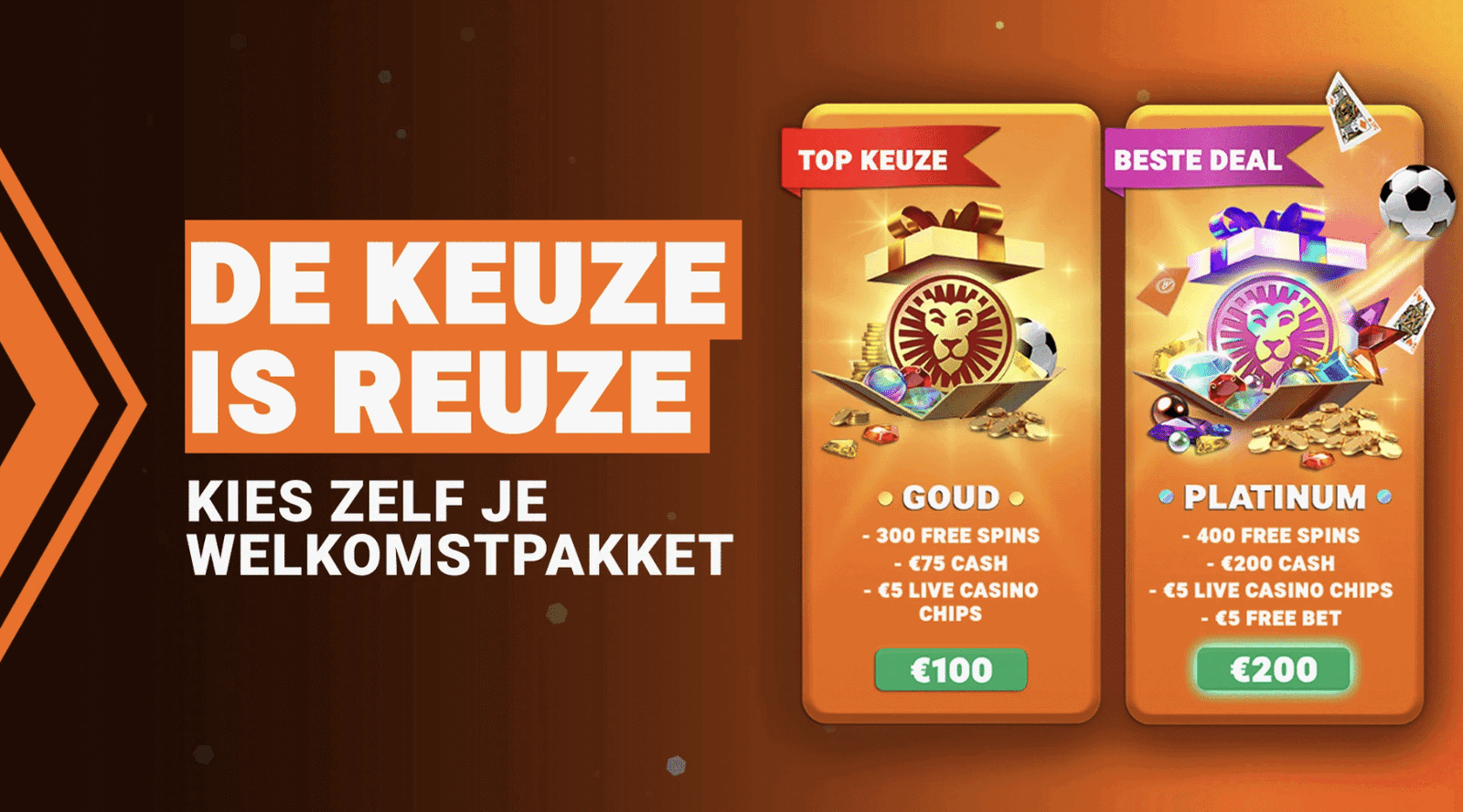 De LeoVegas Gold en Platinum Welkomstbonus | CasinoBonusCheck