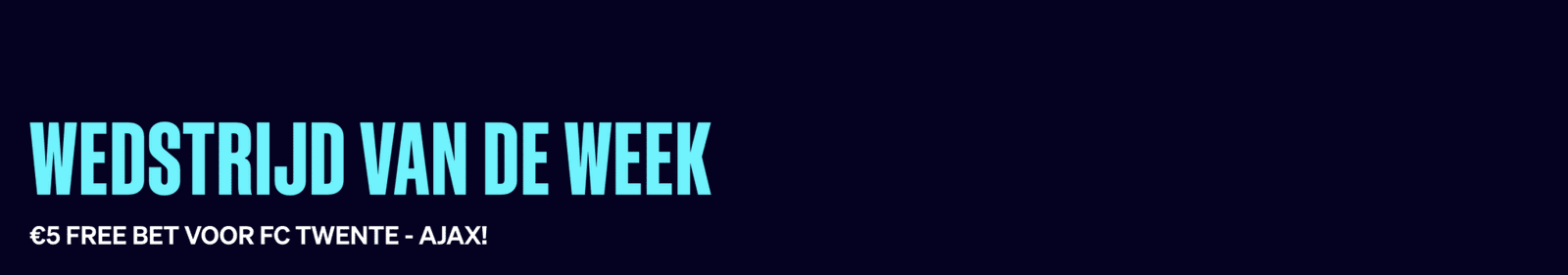 BetCity Wedstrijd van de Week Bonus | CasinoBonusCheck